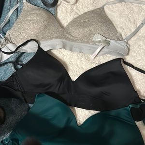 pink bras, gently used